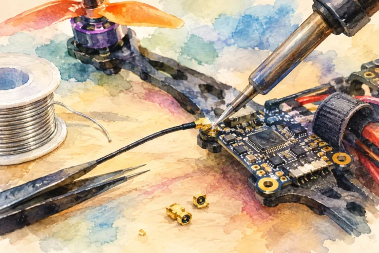 How to Solder UFL Connectors for FPV Repairs